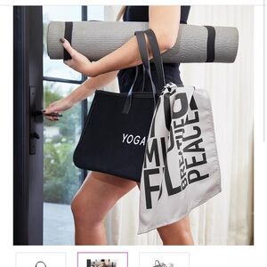 Black Canvas Tote - Yoga
Santa Barbara studio design tote bag